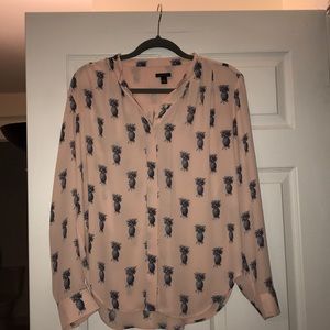 Pineapple blouse - Ann Taylor size small